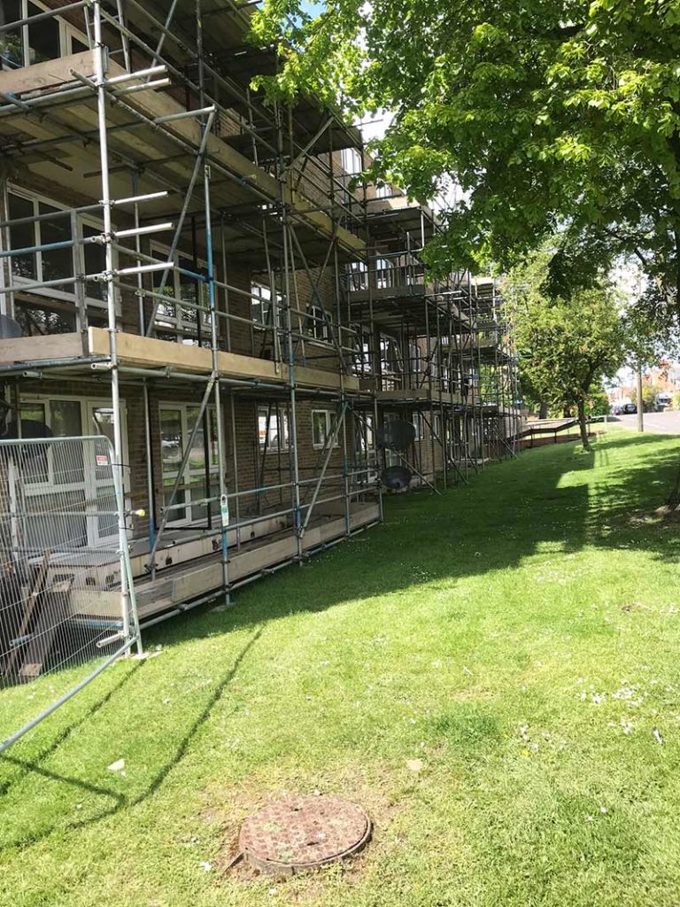 acer court scaffolding
