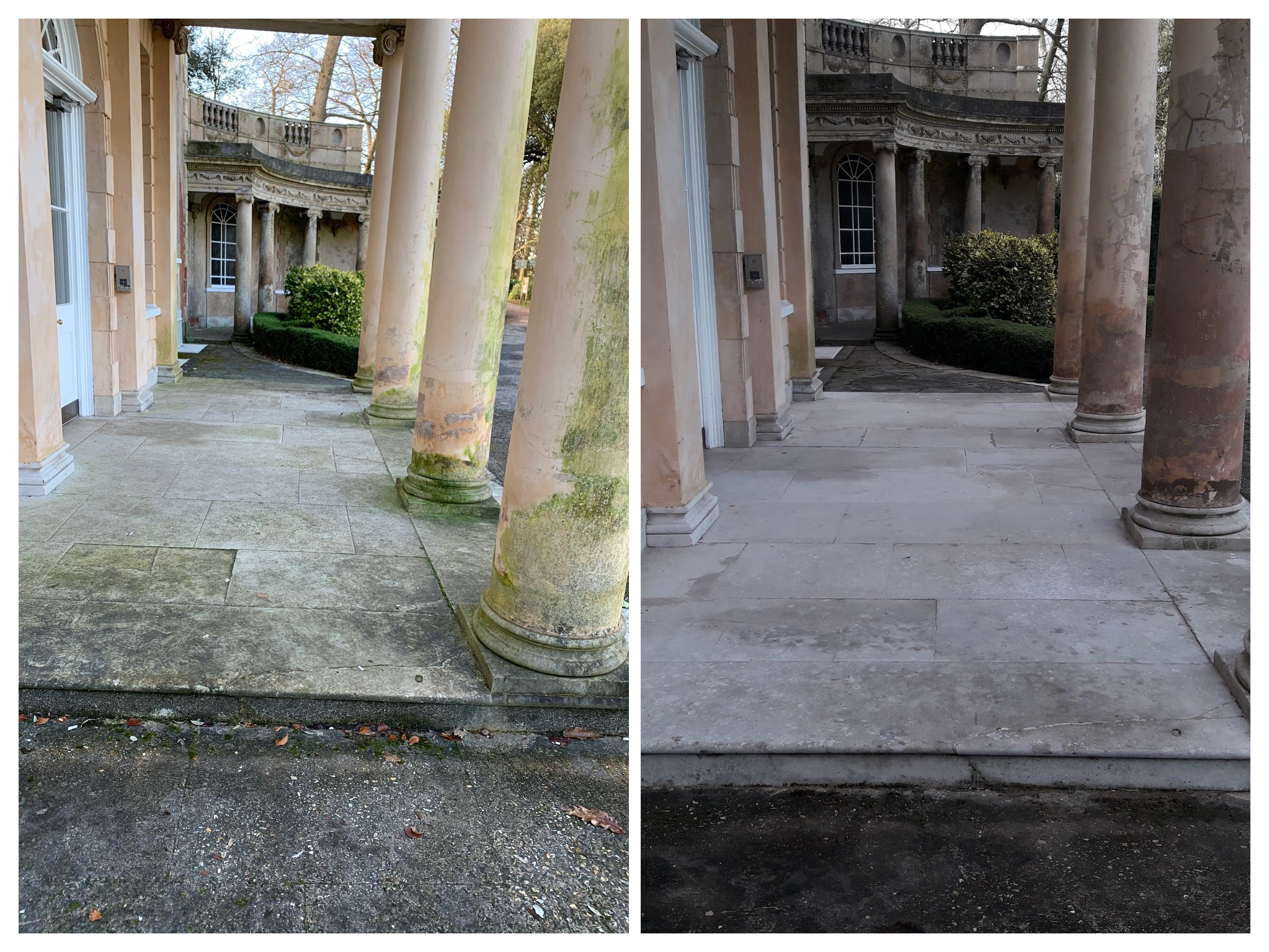 Upton House – stone cleaning